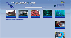 Desktop Screenshot of nordseetaucher.de