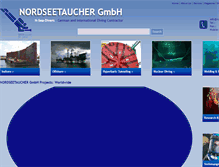 Tablet Screenshot of nordseetaucher.de